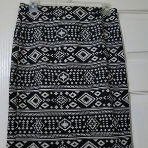 Printed Pencil Skirt